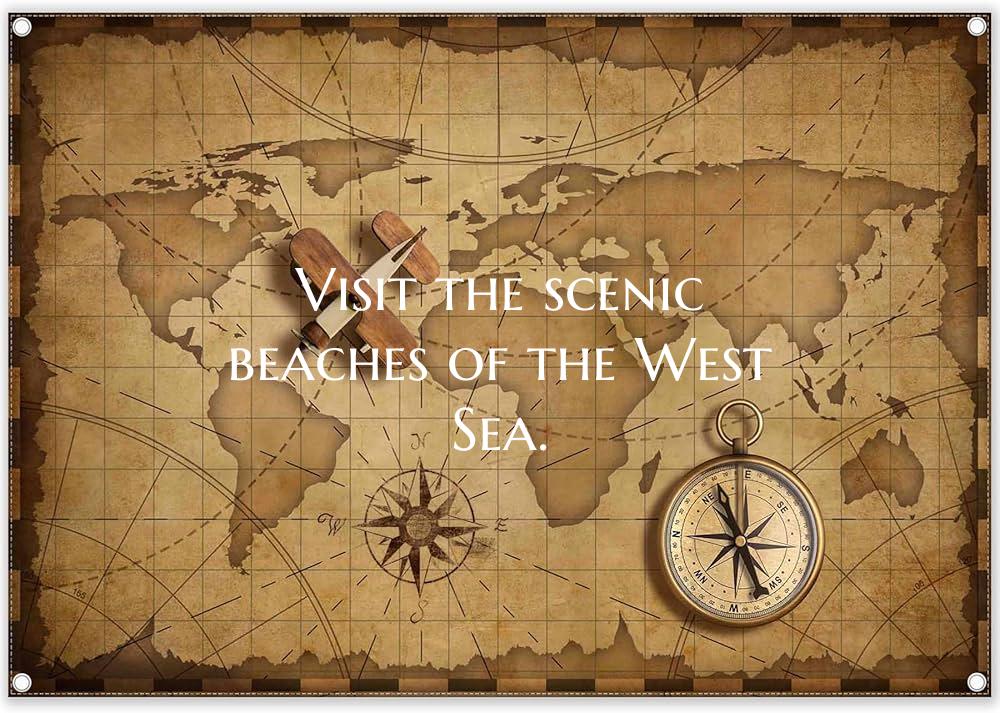 Visit the scenic beaches of the West Sea.