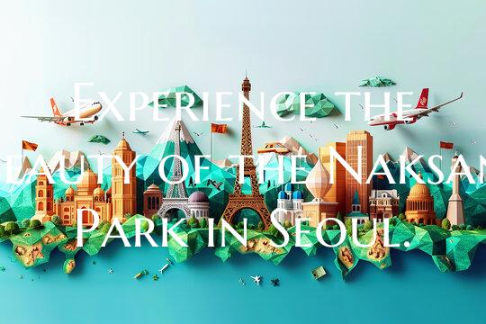 Experience the beauty of the Naksan Park in Seoul.