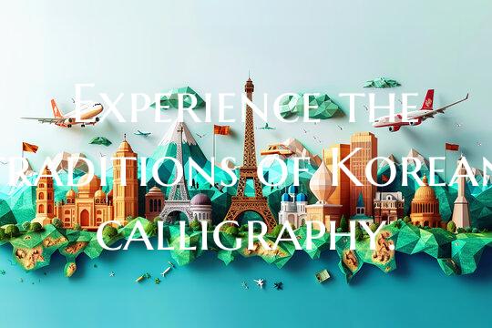 Experience the traditions of Korean calligraphy.